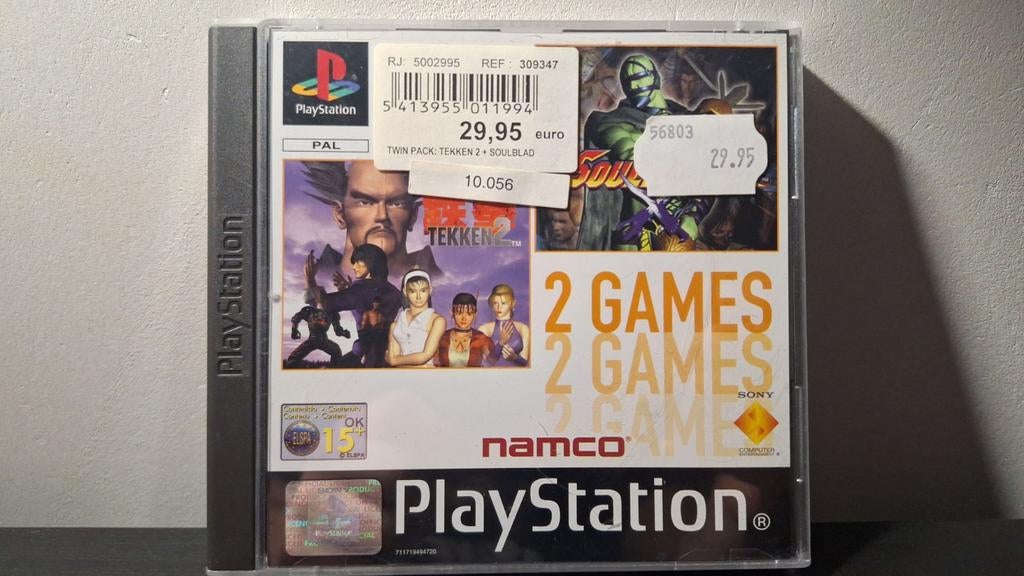 PS1 Tekken 2 + Soulblade [2 Games-in-1BOX], Games en Spelcomputers, Games | Sony PlayStation 1, Ophalen of Verzenden