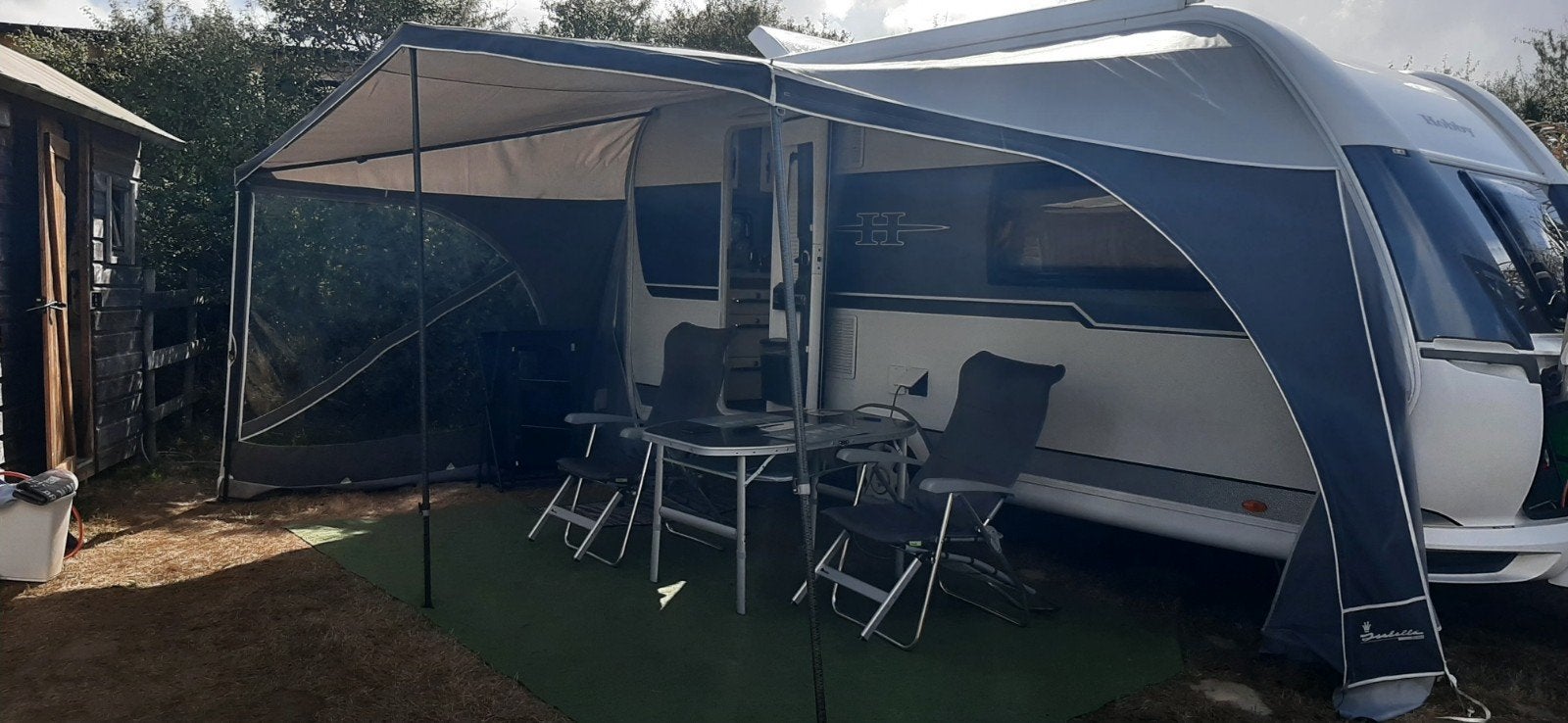 luifel met lichtgewicht carbonbuizen, Caravans en Kamperen, Ophalen