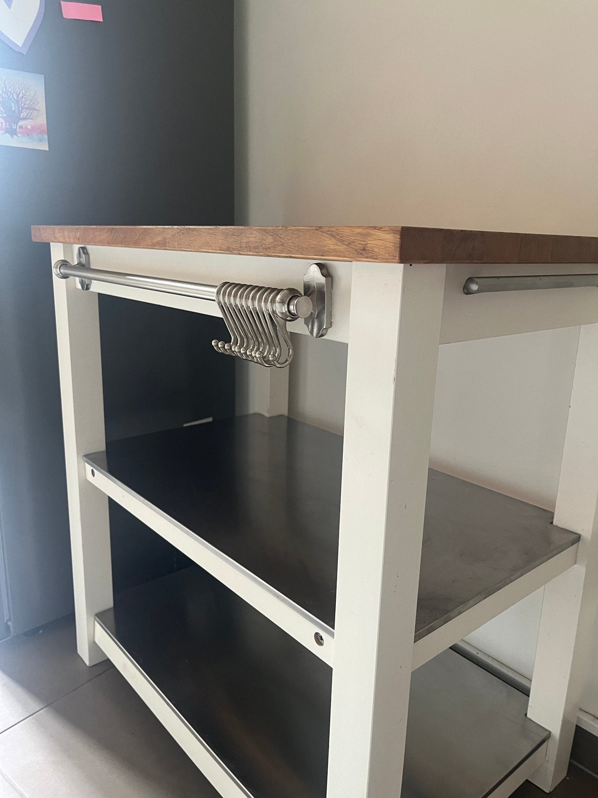 Wit keukenblok/keukeneiland, Huis en Inrichting, Keuken | Keukenelementen, Ophalen, Gebruikt, Wit, 50 tot 100 cm