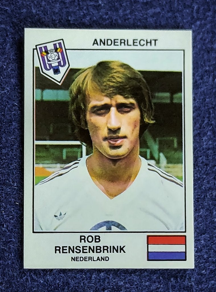 Panini sticker card voetbal ' EK Euro 1979 - Rob Rensenbrink, Verzamelen, Ophalen of Verzenden, Nieuw, Poster, Plaatje of Sticker