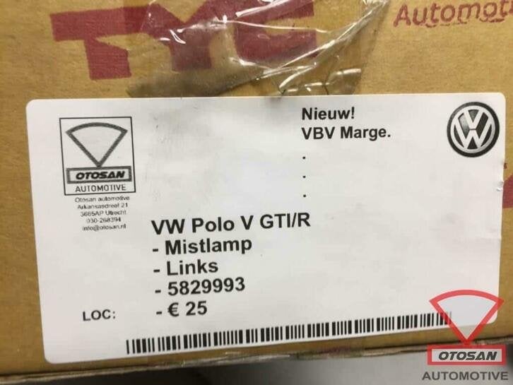 phare antibrouillard vw polo 6r gti r line nouveau ! gauche, Autos : Pièces & Accessoires, Neuf, Volkswagen, Volkswagen AG, Vw@volkswagen.de