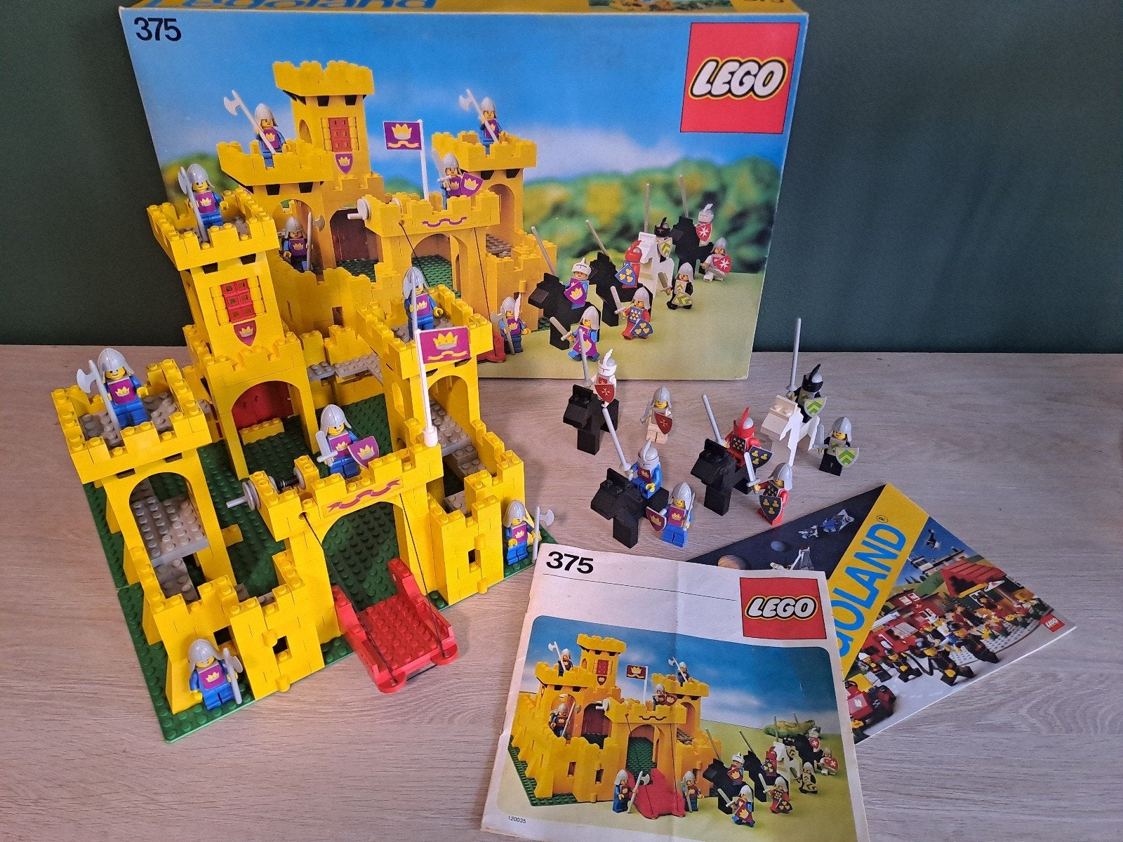 Lego Vintage 1978 375 Yellow Castle 100% compleet, Ophalen, Compleet, Lego, Castle