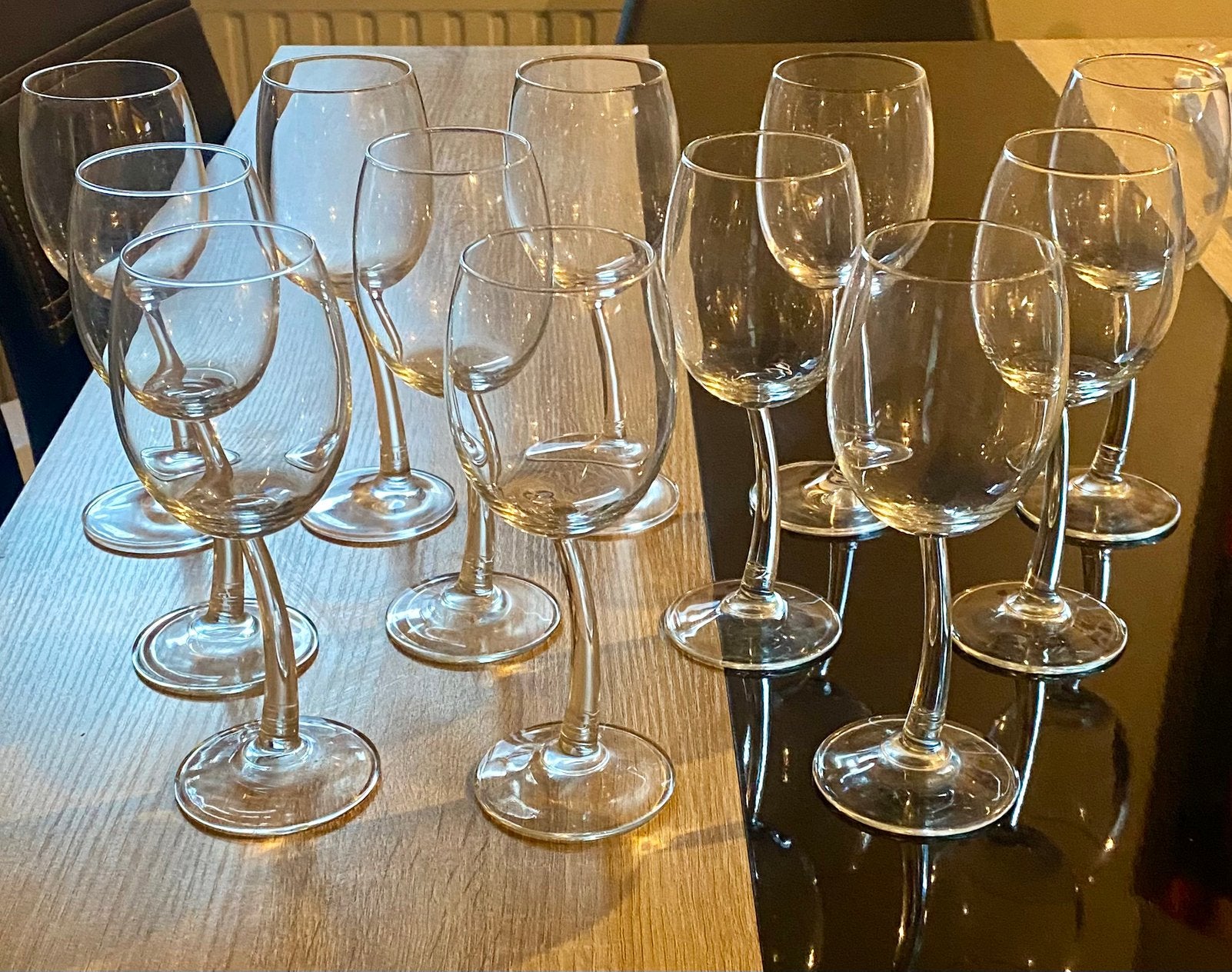 12 Verres à vin JP Chenet, Enlèvement, Comme neuf