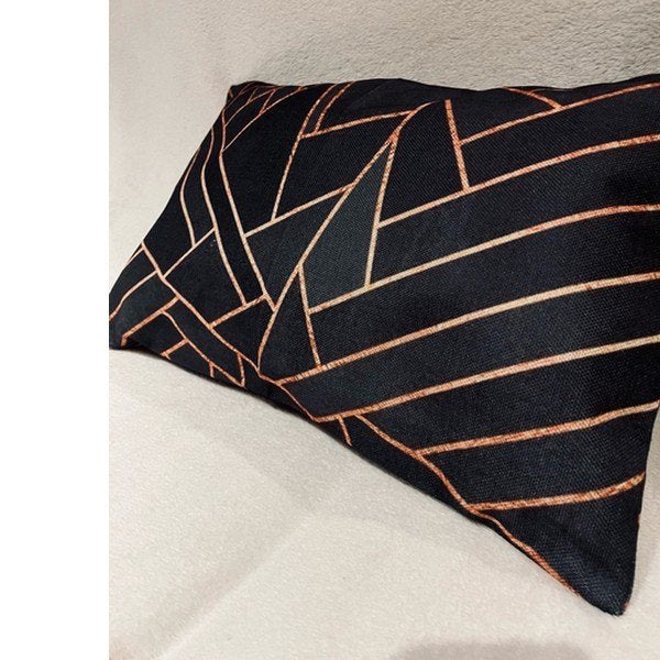 Housse de coussin "contrasté",neuf, Ophalen, Overige merken, Wasbaar, Zwart