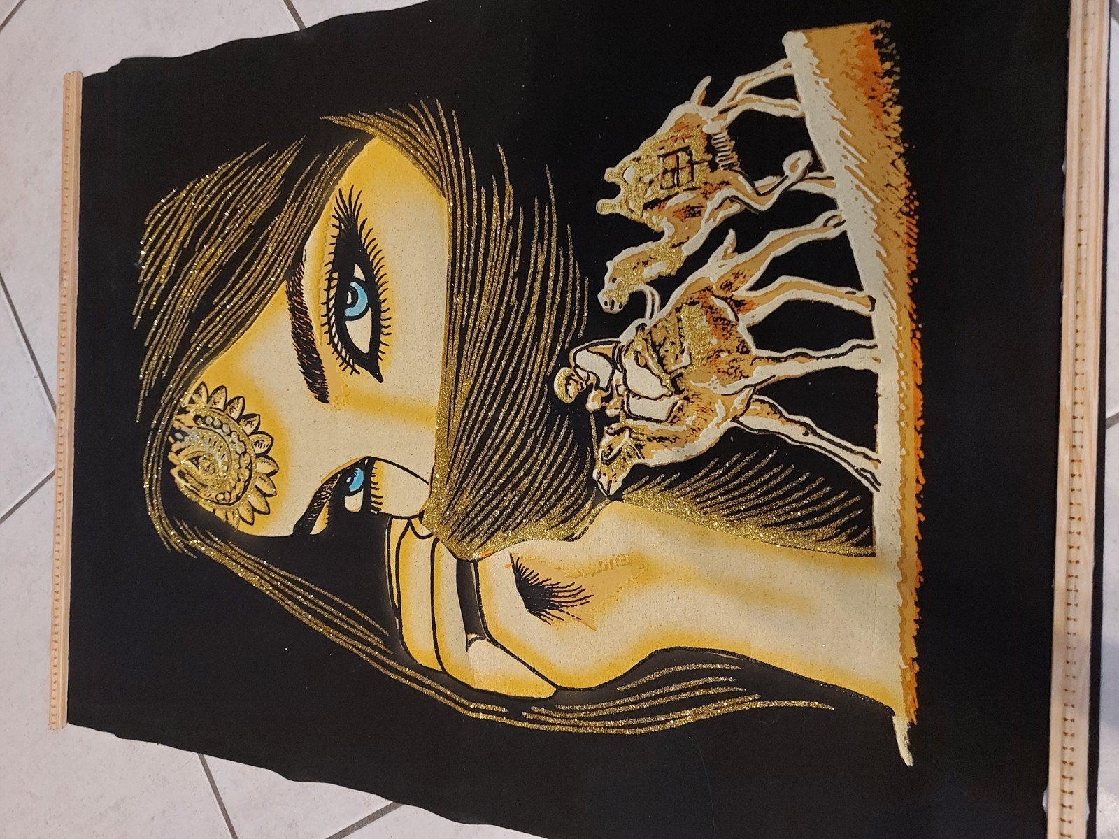 Egyptische doeken groot formaat, Antiek en Kunst, Ophalen