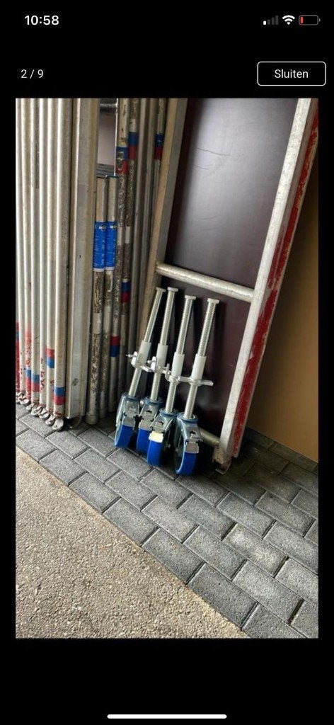 Steiger, Ophalen, Gebruikt, Gevelsteiger, 5 meter of hoger
