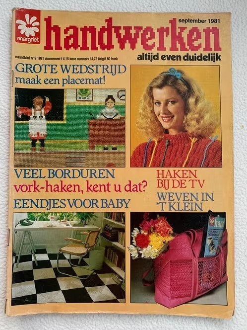 Handwerken magazine vintage 1981 -, Hobby en Vrije tijd, Ophalen, Haken