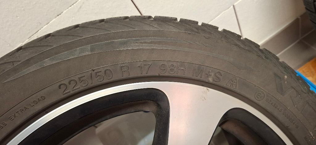 4 Winterbanden + velgen, Auto-onderdelen, Banden en Velgen, Ophalen, Overige, Gebruikt, Banden en Velgen