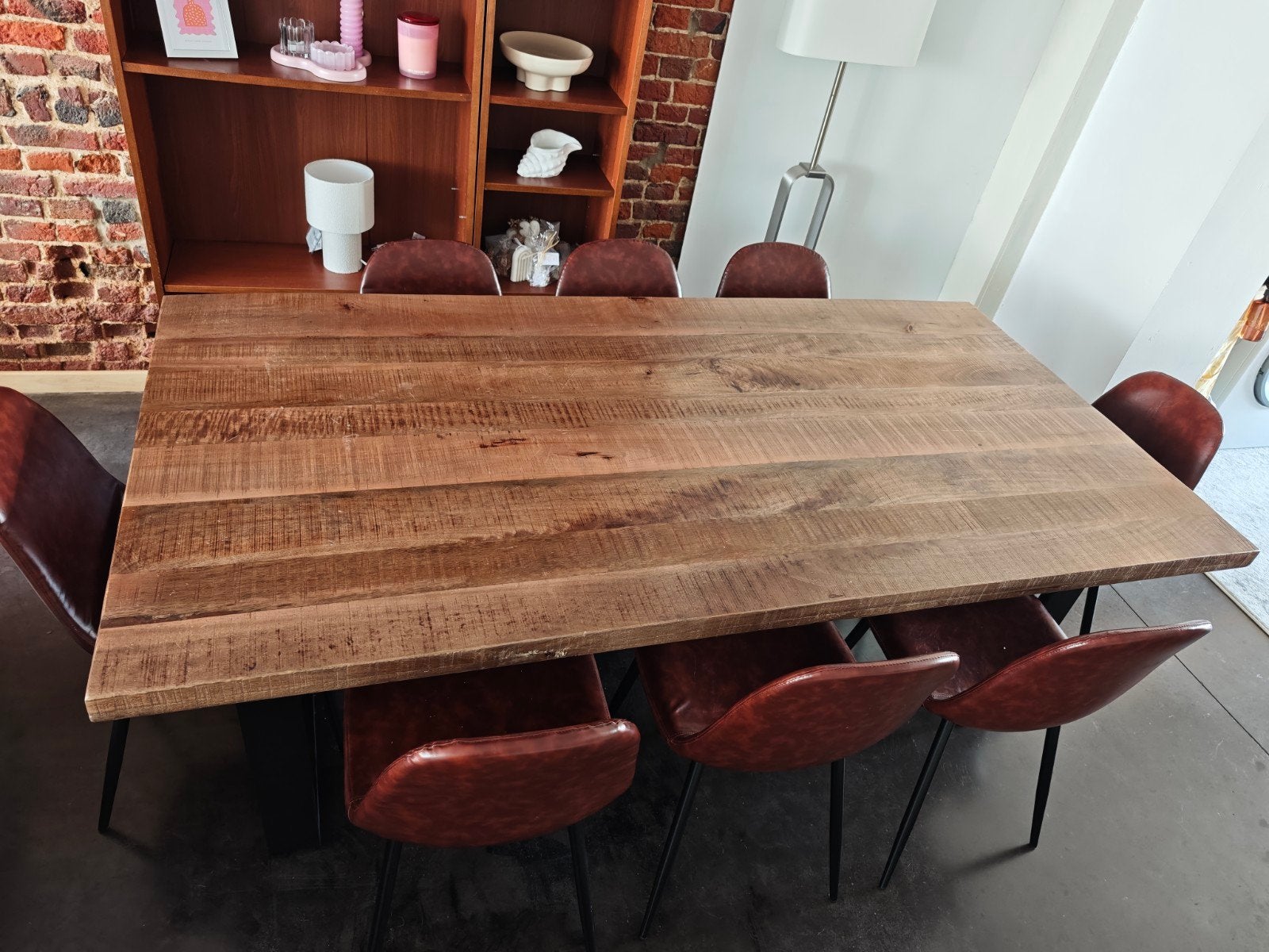Table à manger bois massif, Neuf, 150 à 200 cm, Cinq personnes ou plus, Enlèvement