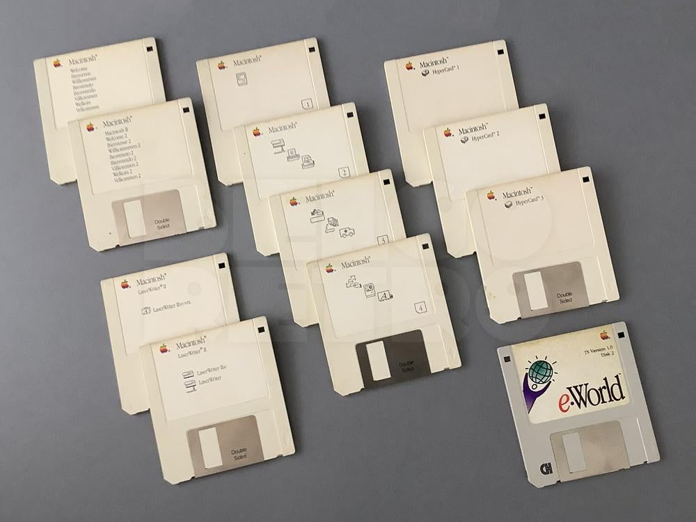 Apple Macintosh-diskettes + zeldzame eWorld-diskette-bundel, Computers en Software, Ophalen of Verzenden, Apple