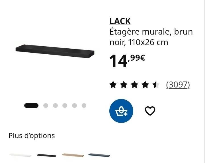 Lack   Ikea 11026 (6 pièces)