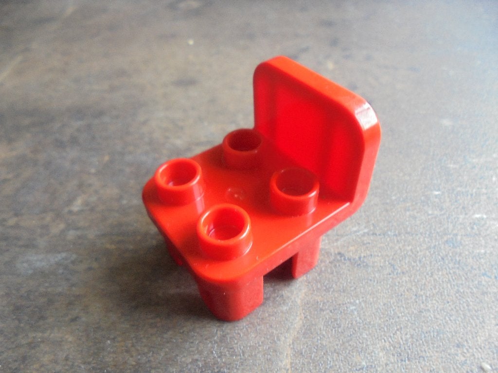 Lego Duplo Furniture Chair with Rounded Back (zie foto's) 18, Ophalen of Verzenden, Gebruikt, Losse stenen, Duplo