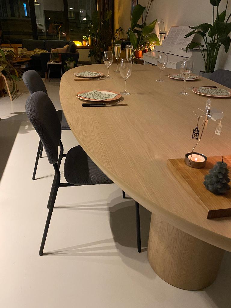 Blauwgrijze stoelen, Huis en Inrichting, Stoelen, Ophalen, Gebruikt, Blauw, Scandinavian