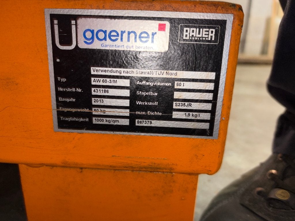 Lekbak voor Olievaten, Ophalen, Zo goed als nieuw
