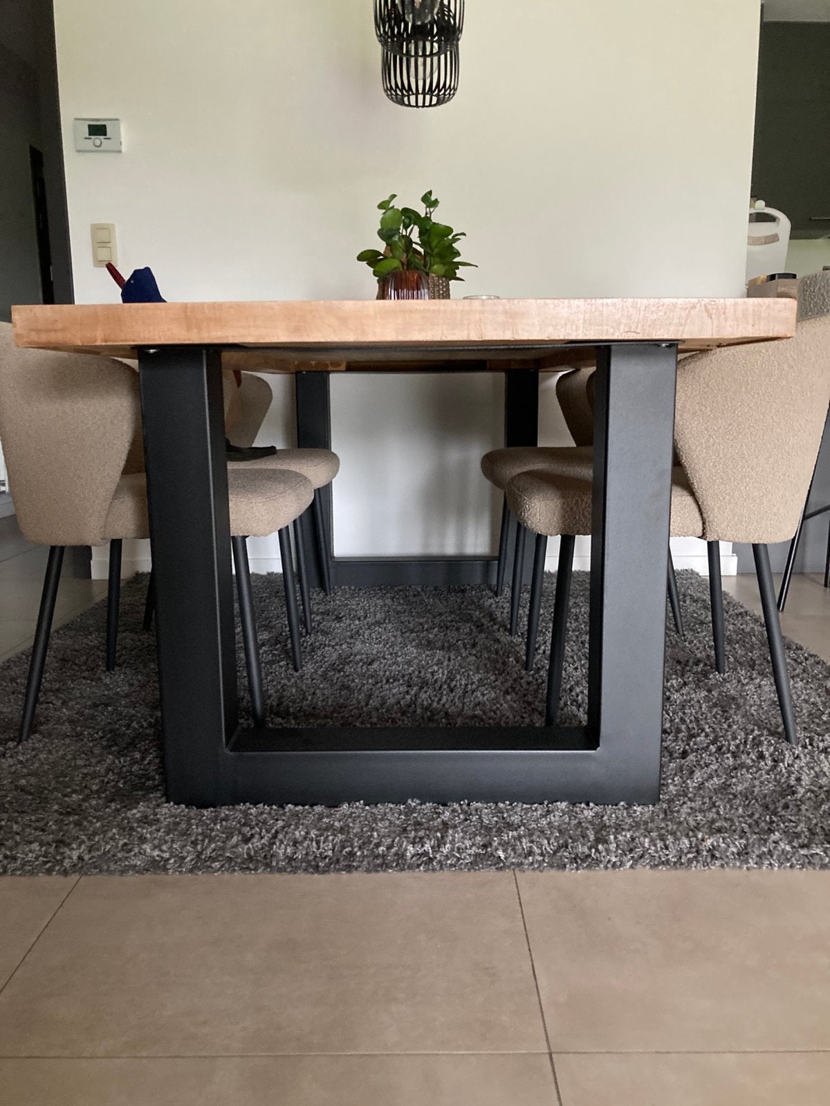 Eettafel 100cm B x 200cm L x 77,5cm H, Huis en Inrichting, Ophalen, Zo goed als nieuw