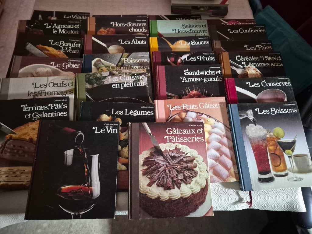 collection livres recettes, Livres, Entrées et Soupes, Enlèvement, Utilisé, Europe