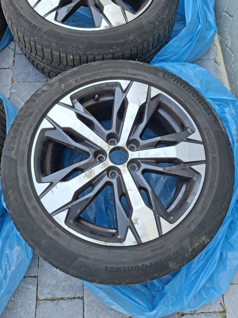 4 Jantes Alu 18" d'Origine Peugeot 5008 / 3008, Pneus hiver, 18 pouces, Enlèvement, Utilisé