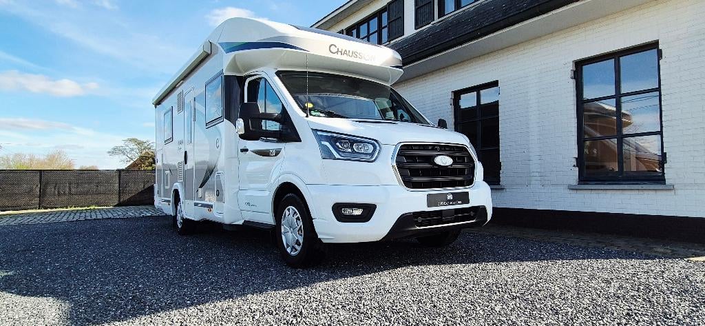Ford Chausson 720 Titanium Premium-LED-Trekhaak-Camera-, Caravans en Kamperen, Mobilhomes, Automaat, Ford, Vloeistofverwarming