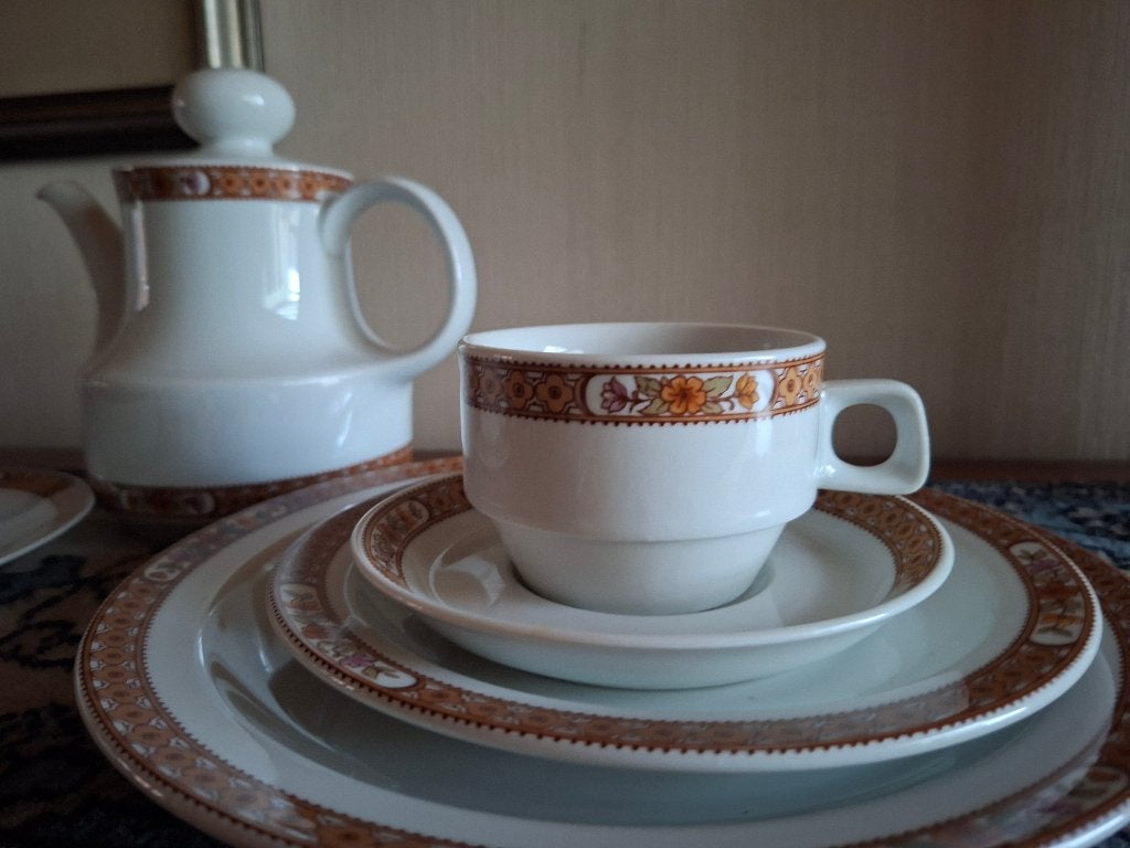 72-delig servies, hotelporselein, Ophalen, Overige merken, Zo goed als nieuw, Overige stijlen