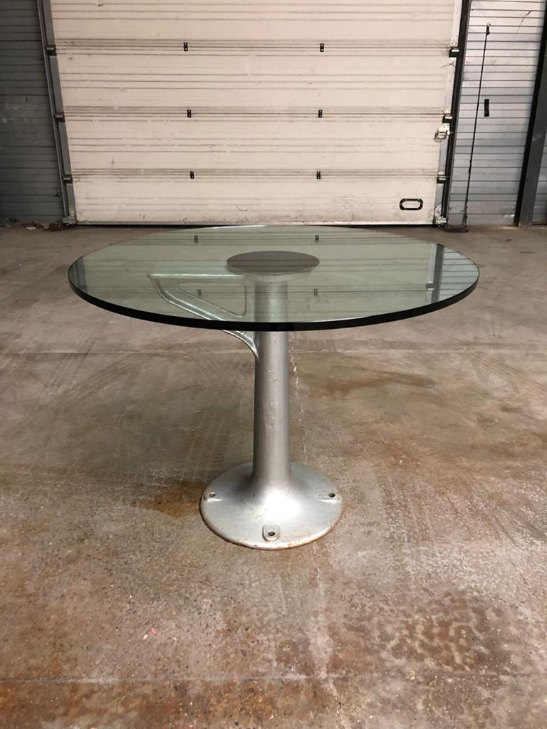 table, Rond, Comme neuf, Enlèvement, Autres matériaux