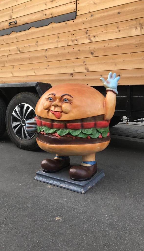 Hamburger mascotte, Enlèvement, Utilisé, Décoration