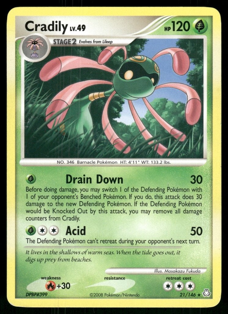 Cradily 21/146 - Legends Awakened, Envoi, Utilisé
