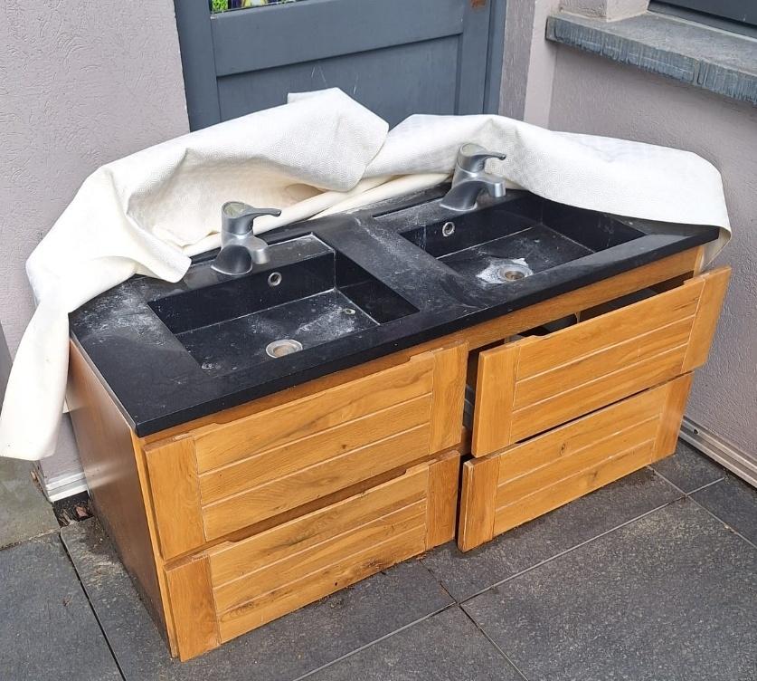 Lavabo, Huis en Inrichting, Ophalen, Gebruikt, 50 tot 100 cm, Minder dan 100 cm