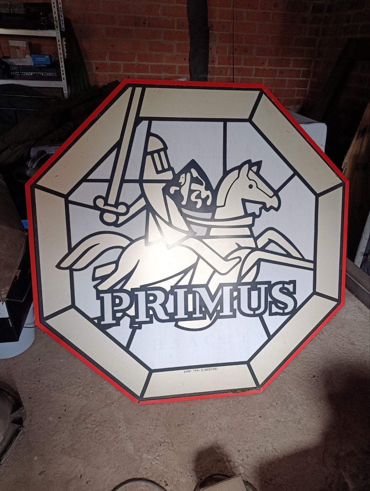 Grote lichtreclame primus, Ophalen