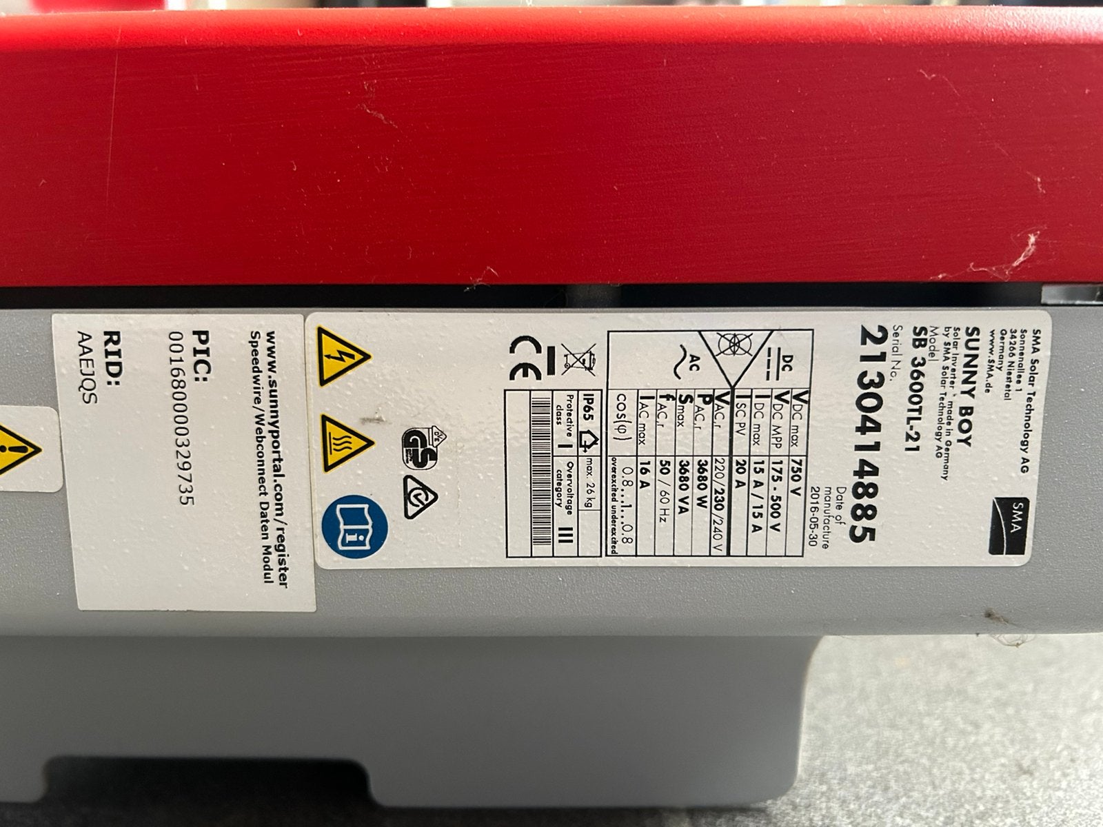 Omvormer zonnepanelen, Ophalen, Gebruikt, Overige typen, 200 wattpiek of meer