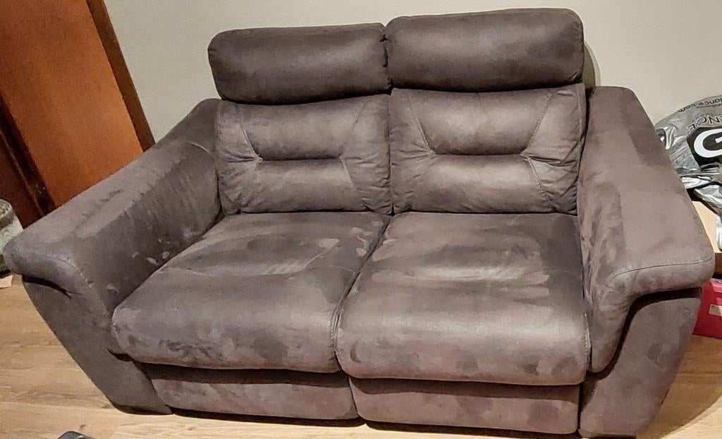 Fauteuil 2 places, tissu antigriffes,2 électrique,non fumeur, Enlèvement