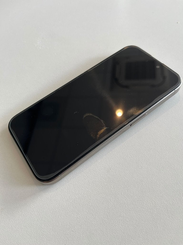 Iphone 15 pro Natural Titanium 128GB, 83 %, 128 GB, Comme neuf, Enlèvement