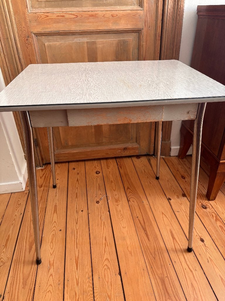 Vintage kitchen table, Huis en Inrichting, Tafels | Eettafels, Ophalen, Gebruikt, 50 tot 100 cm, 50 tot 100 cm