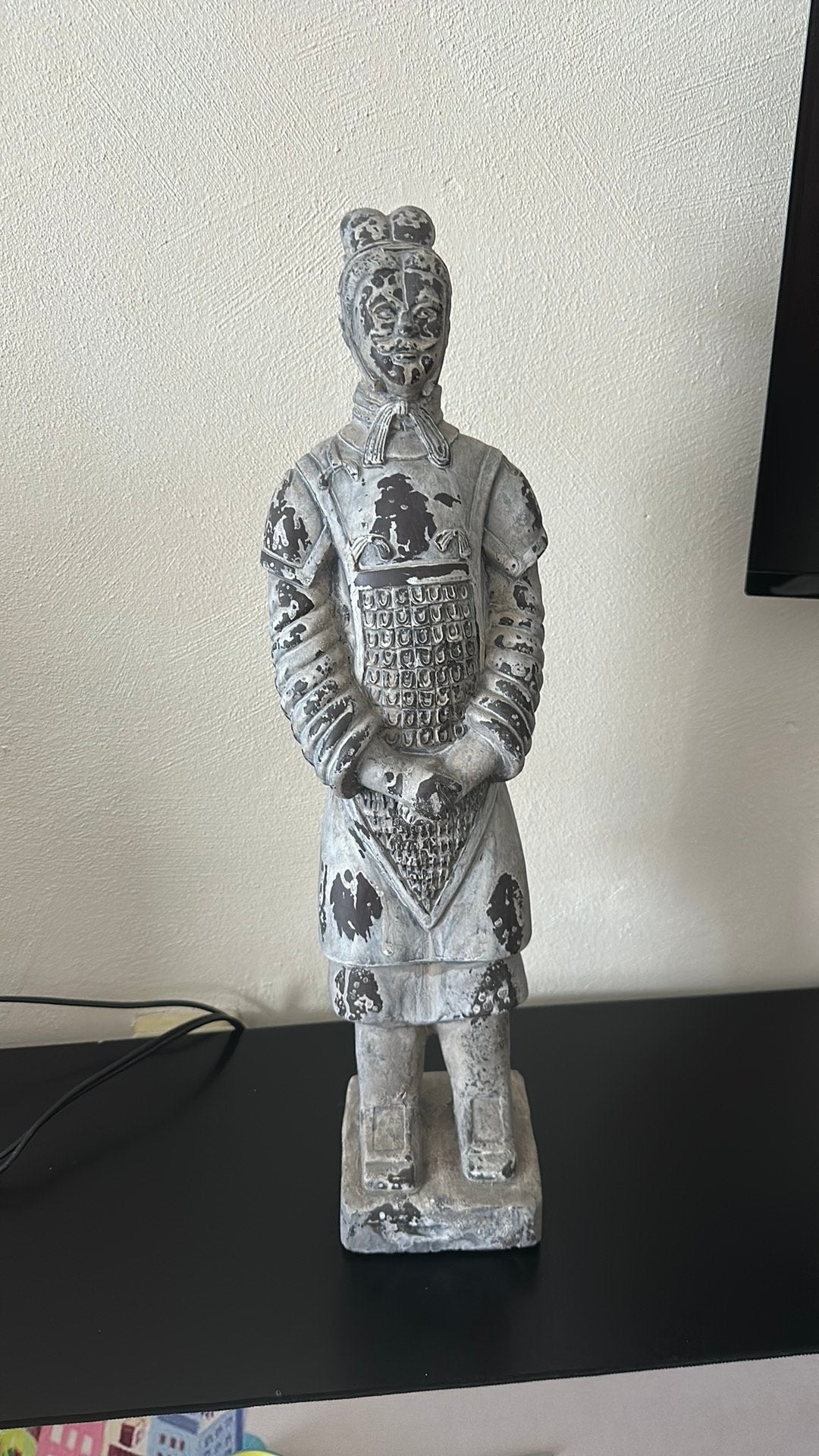 Terracotta krijger beeld, Enlèvement, Comme neuf
