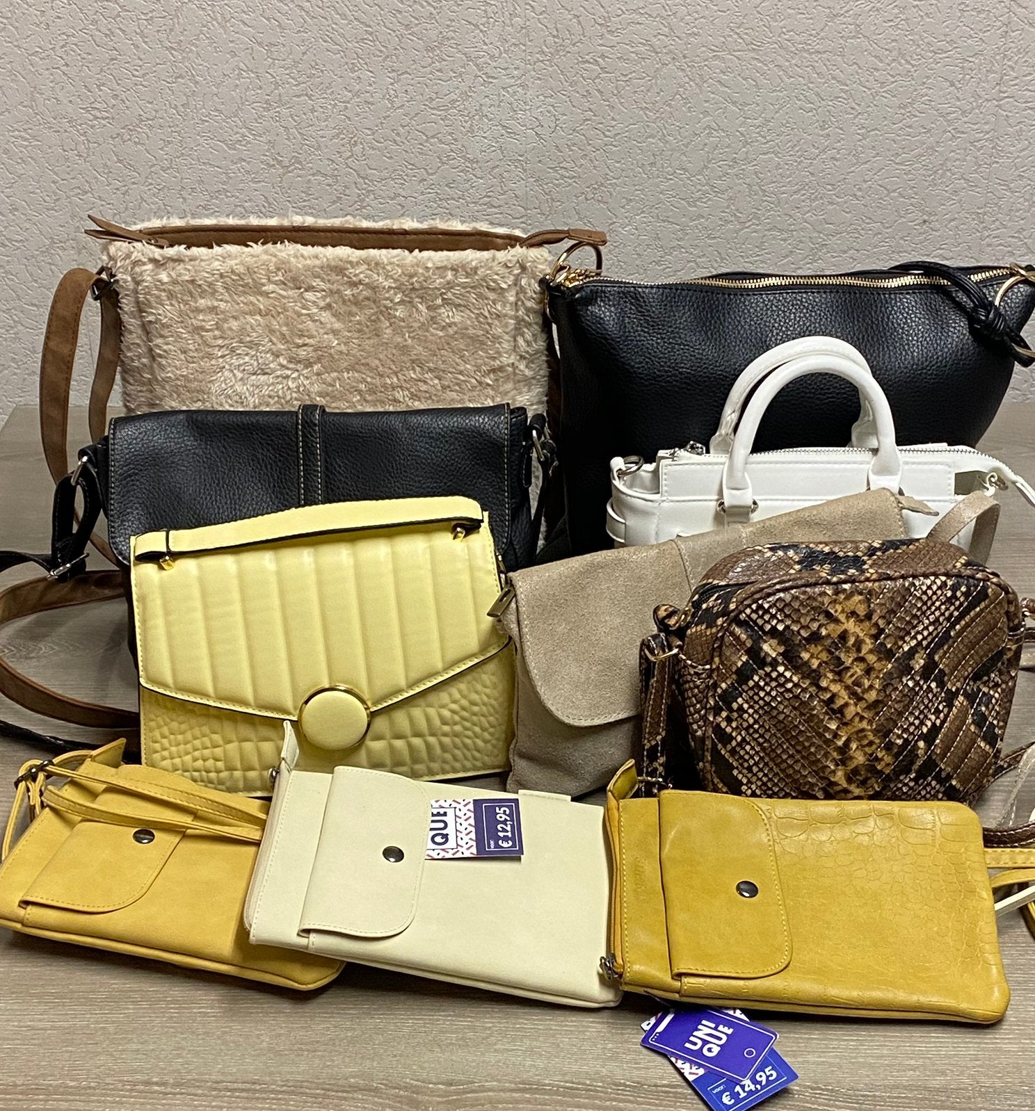 Set van 10 nieuwe handtassen, prijs: €8/stuk, Handtassen en Accessoires, Ophalen of Verzenden, Nieuw
