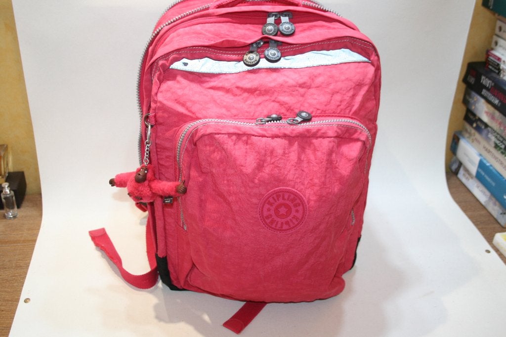 Kipling sac à dos collège 3 compartiments/ plumier/ singeTBE, Enlèvement ou Envoi, Utilisé, Sac à dos
