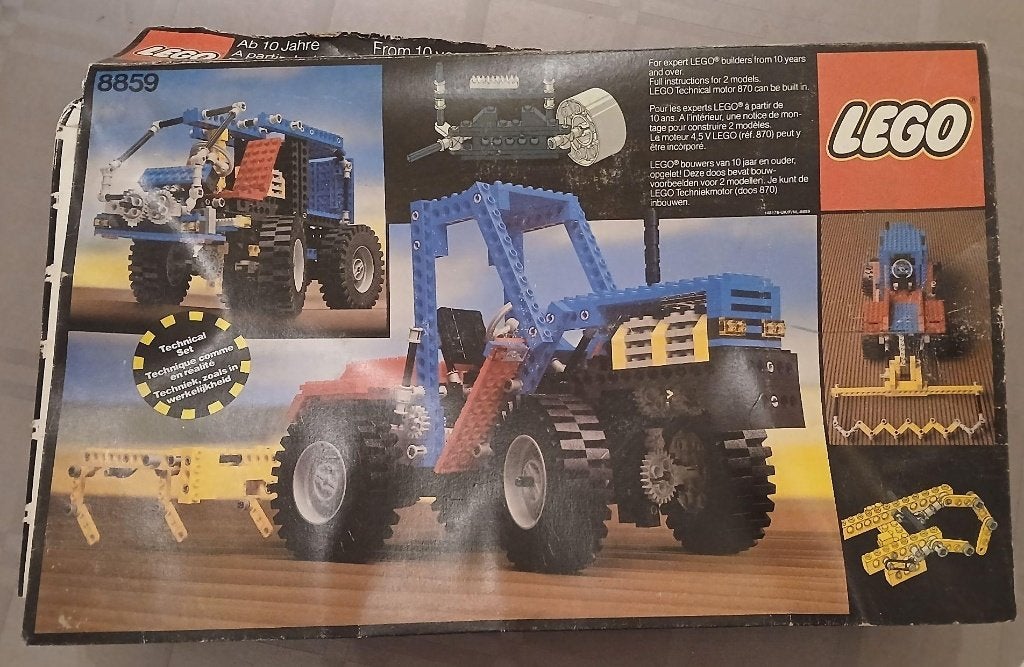 LEGO Technic 8859 - Tractor (1981) - Met Doos & Inlegtray, Kinderen en Baby's, Speelgoed | Duplo en Lego, Ophalen, Gebruikt, Lego