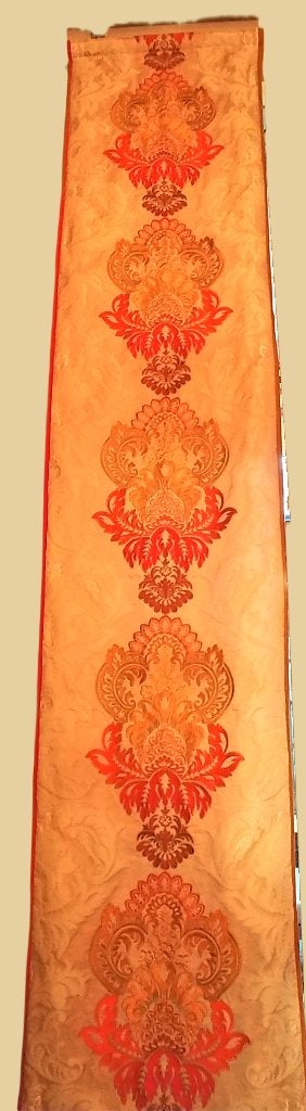 2 Couture panelen GPJ Baker embroidered silk, Overige materialen, Verzenden, Geel, In te korten
