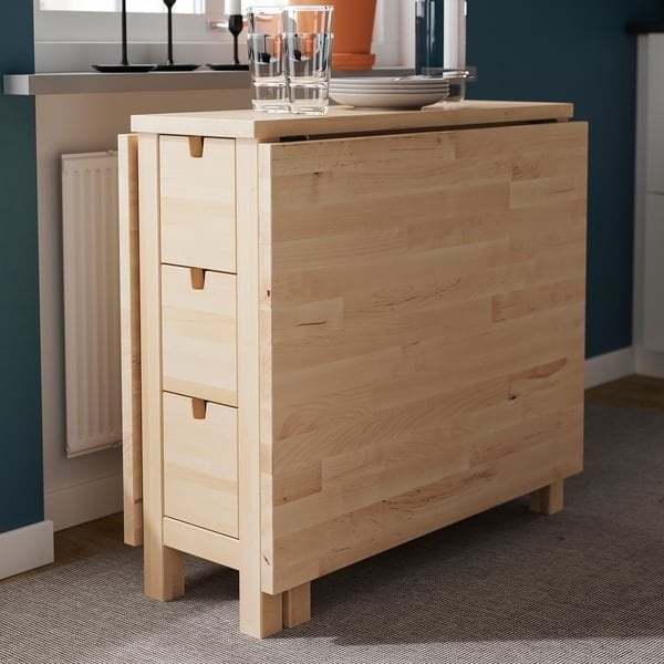 Table pliante Norden Ikea + 4 chaises offertes !!!, Autres types, Comme neuf, Enlèvement, IKEA