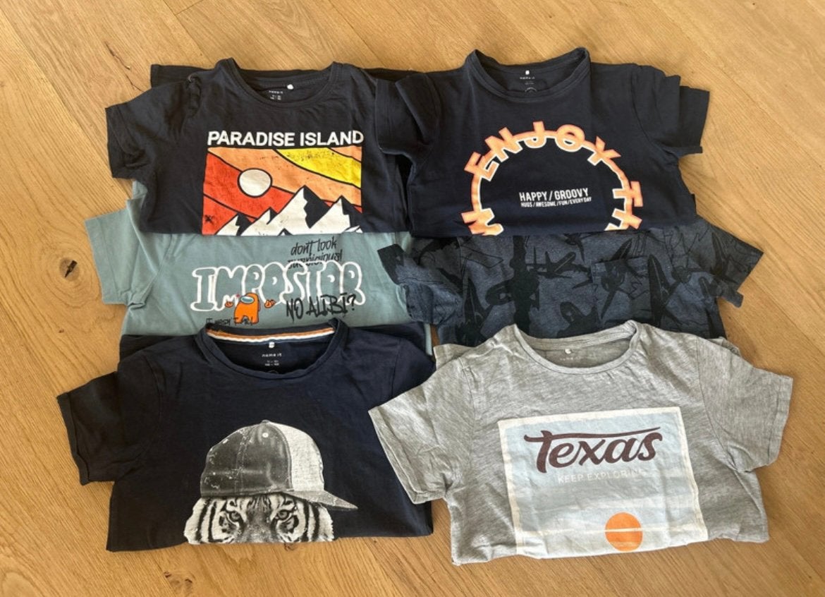Set 6x Name It T-shirts – maat 146/152, Kinderen en Baby's, Kinderkleding | Maat 146, Ophalen of Verzenden, Gebruikt, Jongen, Shirt of Longsleeve