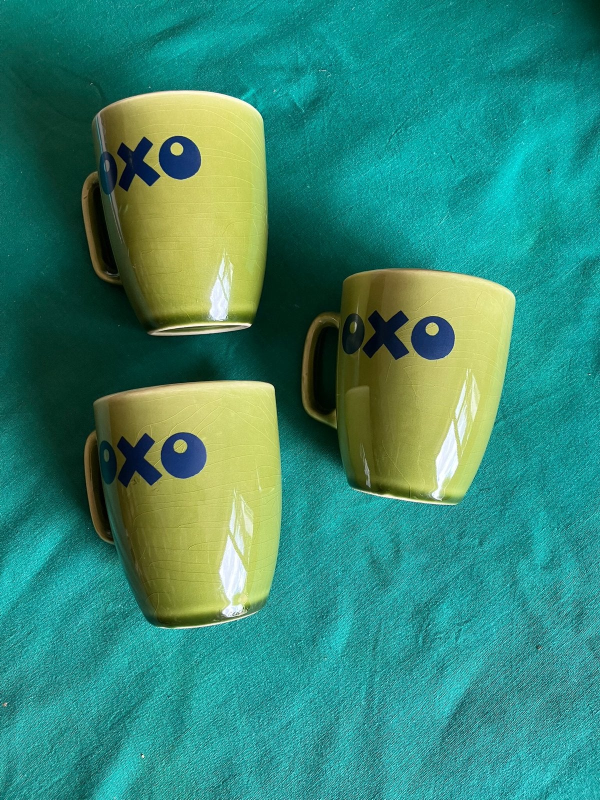 OXO groene bekers, Antiek en Kunst, Ophalen of Verzenden