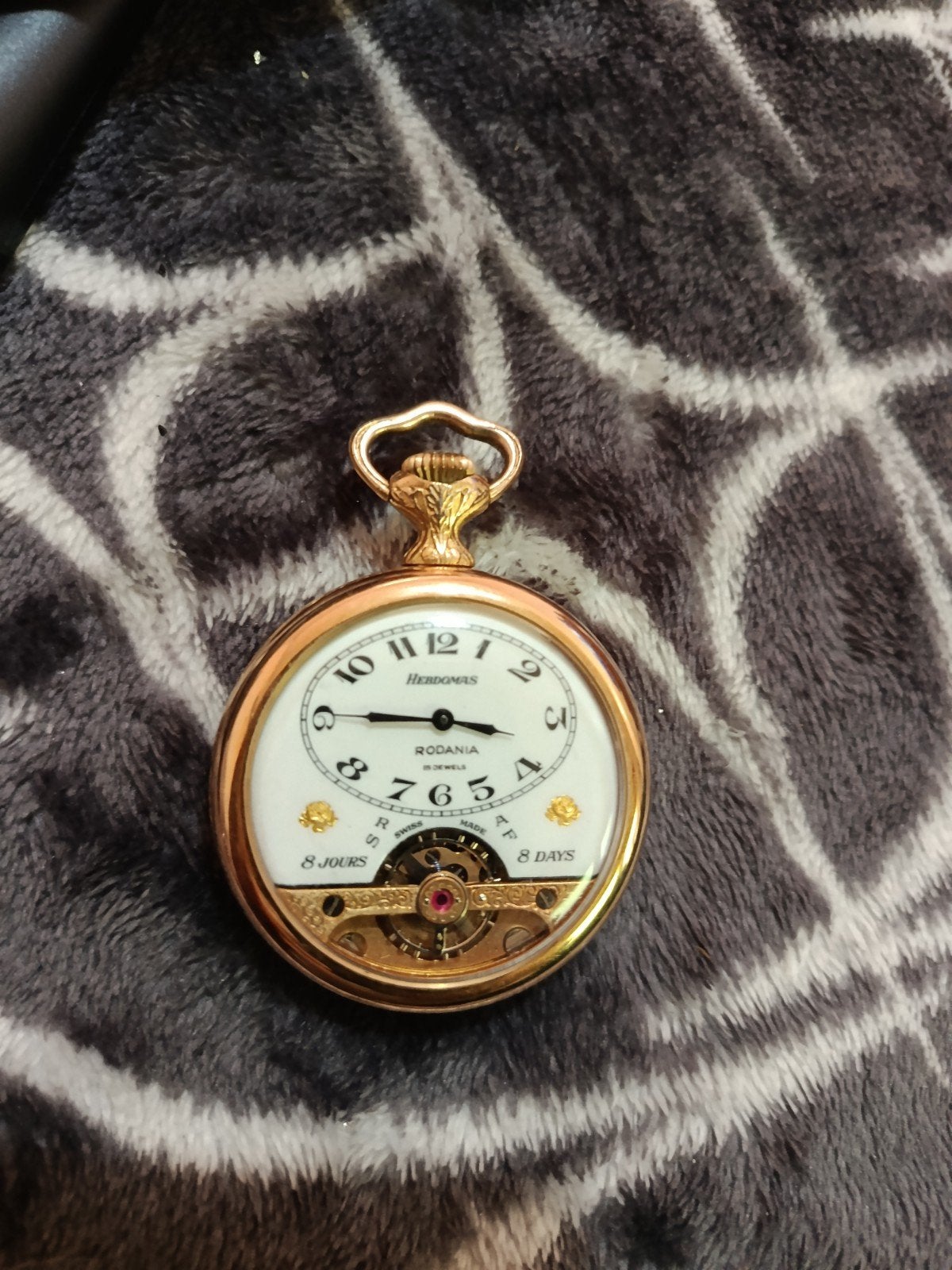 zakhorloge rodania, Ophalen, Zakhorloge, Verguld