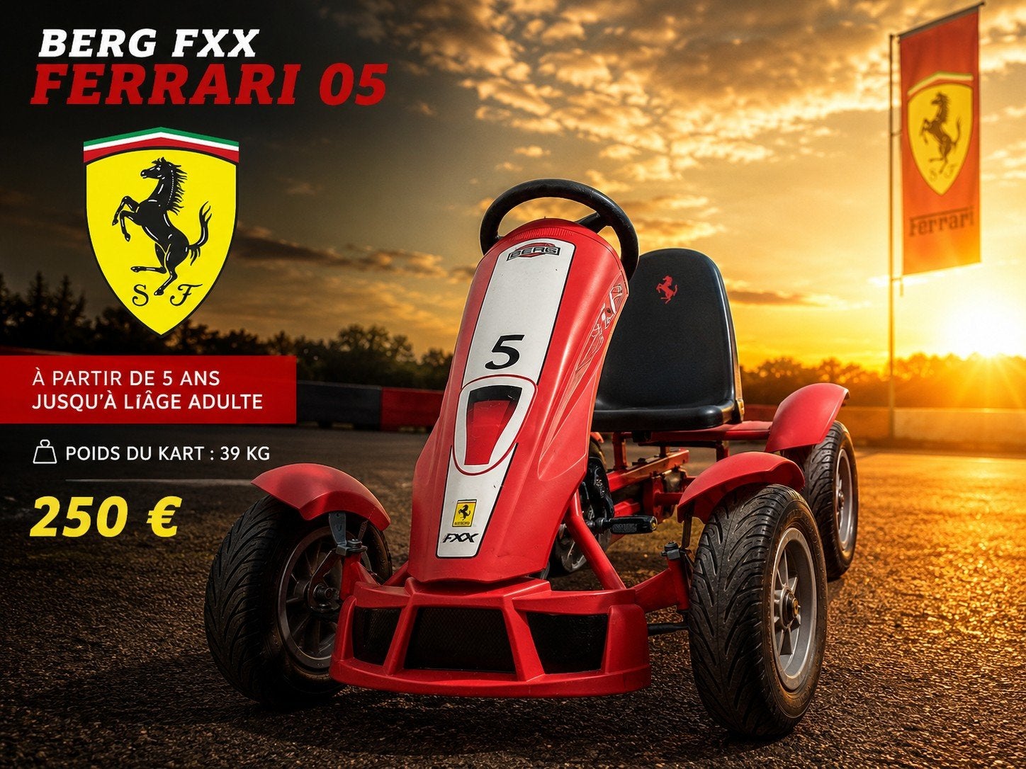 Go Kart Berg Ferrari de 5 à 99ans, Ophalen, Berg
