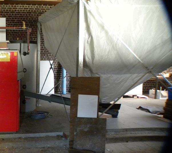 opslagsilo voor pellets houtpellets, Ophalen
