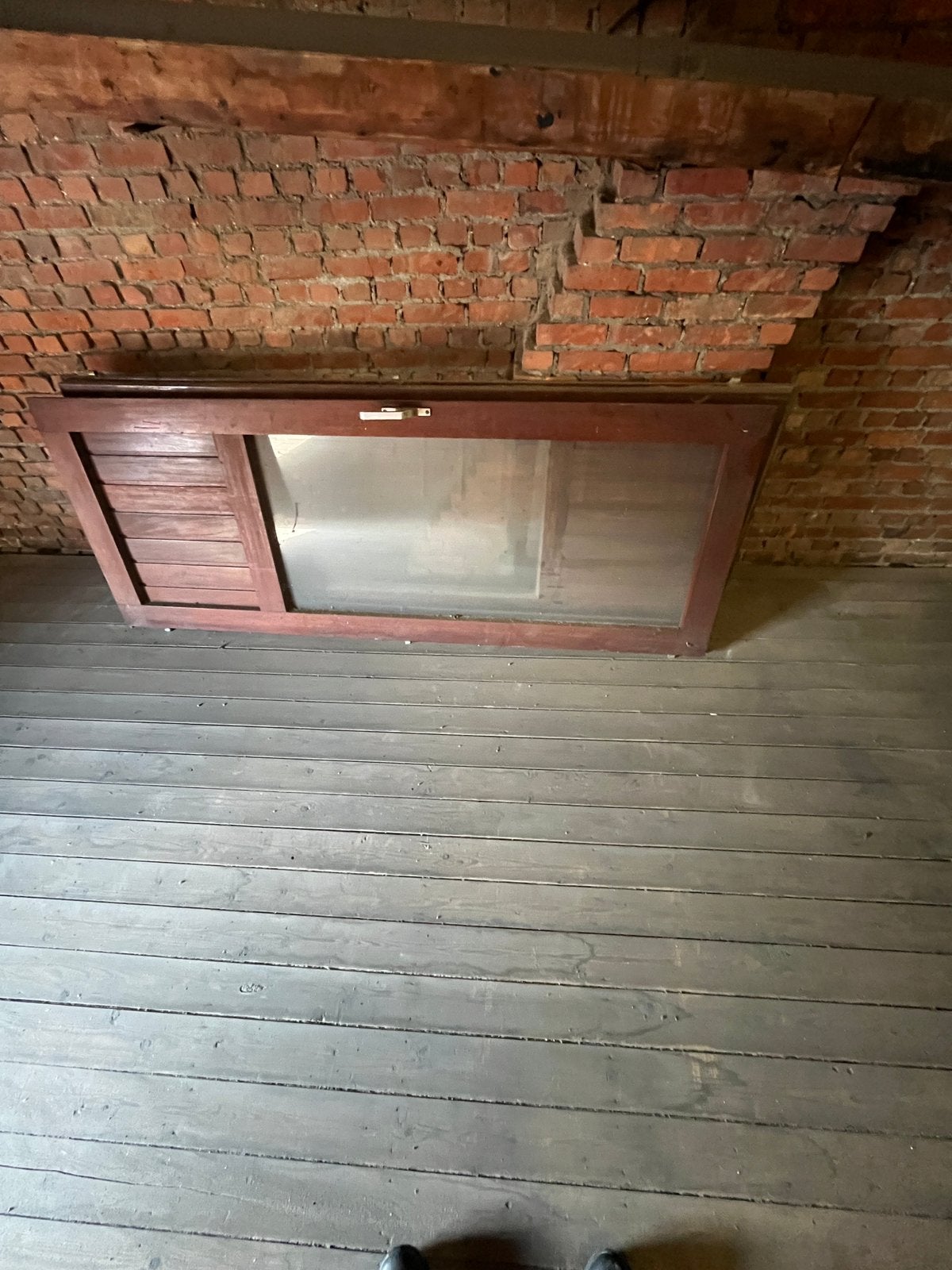 Stevige dubbele deur / raam (ca. 2m20 op 2xm80), Ophalen, Zo goed als nieuw