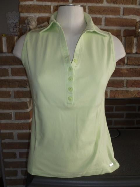 groene dames polo T-shirt zonder mouwen, xl, Kleding | Dames, T-shirts, Enjoy, Ophalen of Verzenden