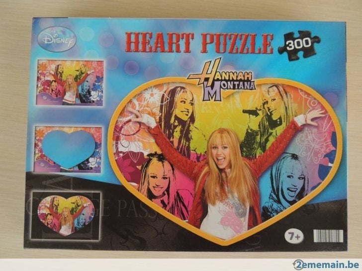 Puzzle 300 pièces - Hannah Montana - forme coeur, Enlèvement, Puzzle