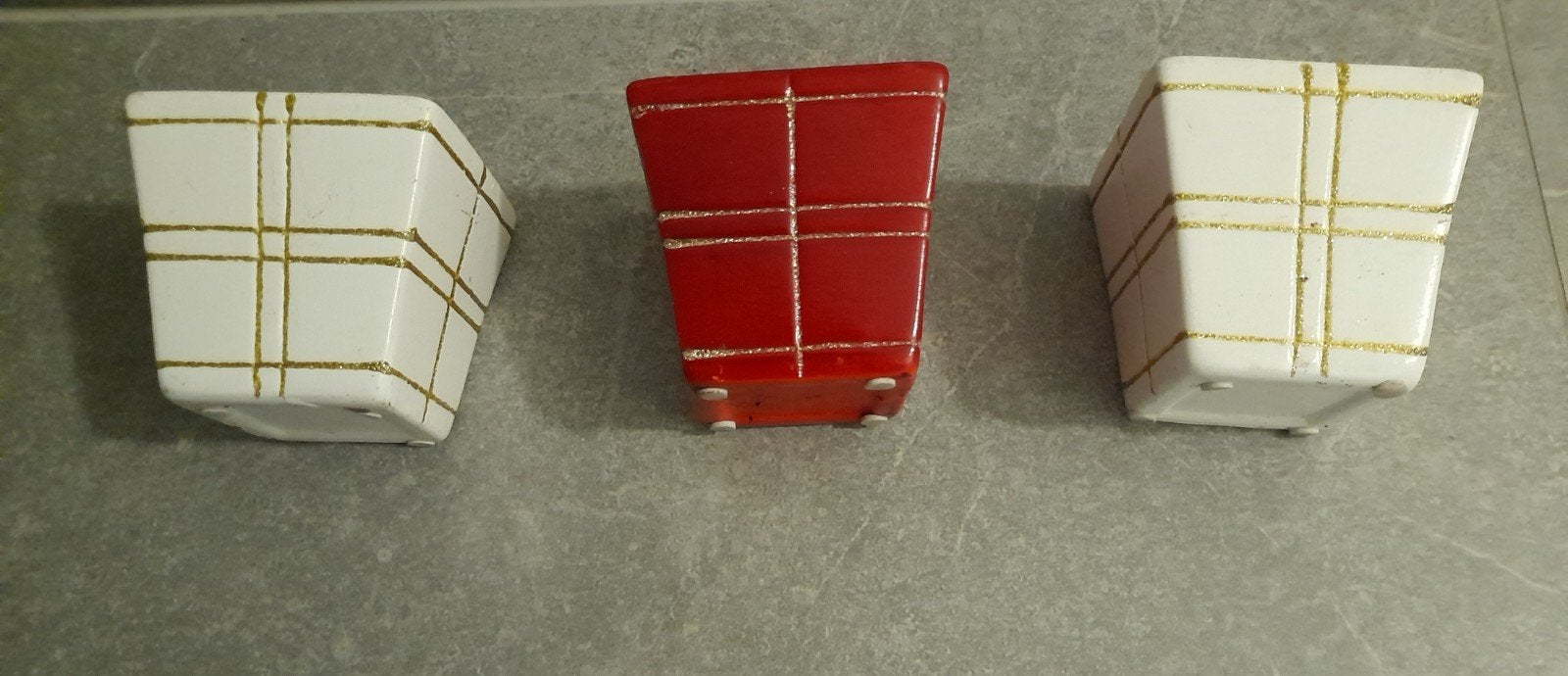 set van 3 kleine glinsterende plantenbakken, Ophalen