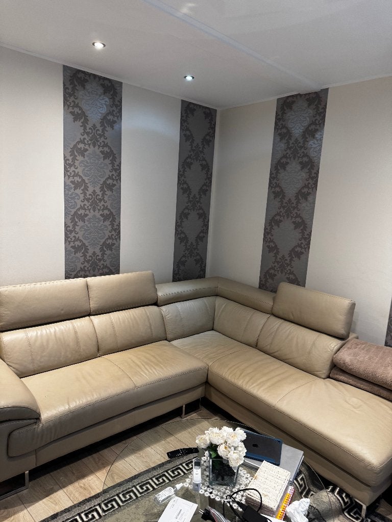 Grand canapé d’angle en cuir COLISEE, Maison & Meubles, 100 à 125 cm, Quatre personnes ou plus, Enlèvement, Utilisé