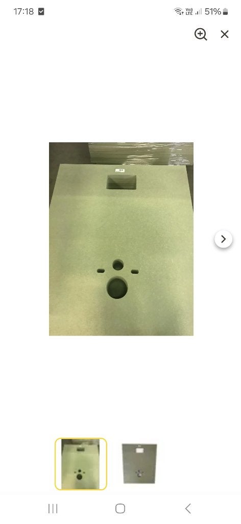 Mdf wc plaat, Ophalen, Nieuw, Toilet