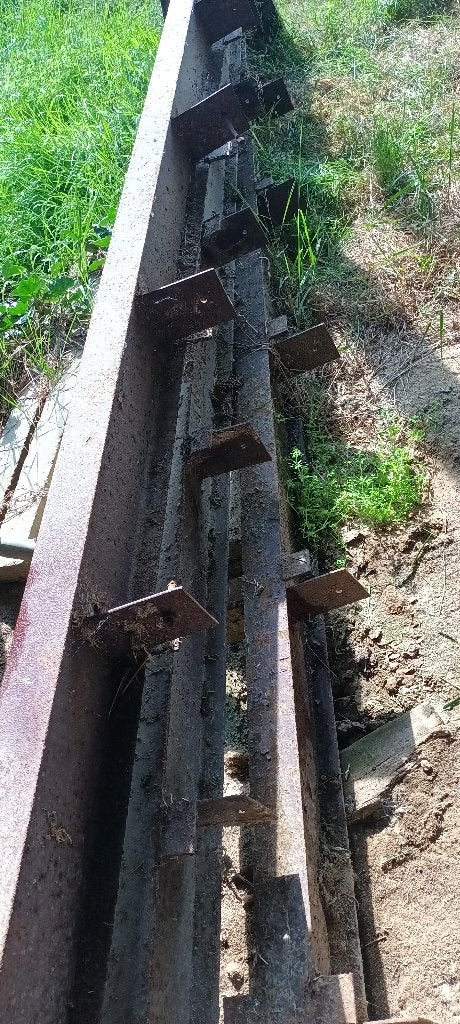 ijzeren poutrellen, Ophalen
